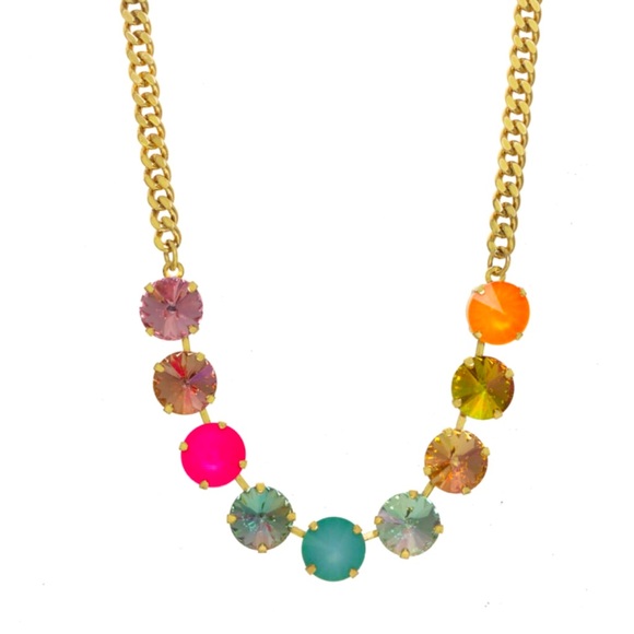 IN STOCK Purple Pink Mix Mini Sofia Necklace - Tova